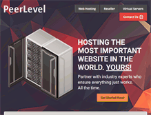 Tablet Screenshot of peerlevel.com